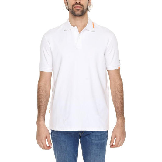 Suns White Cotton Polo Shirt Suns