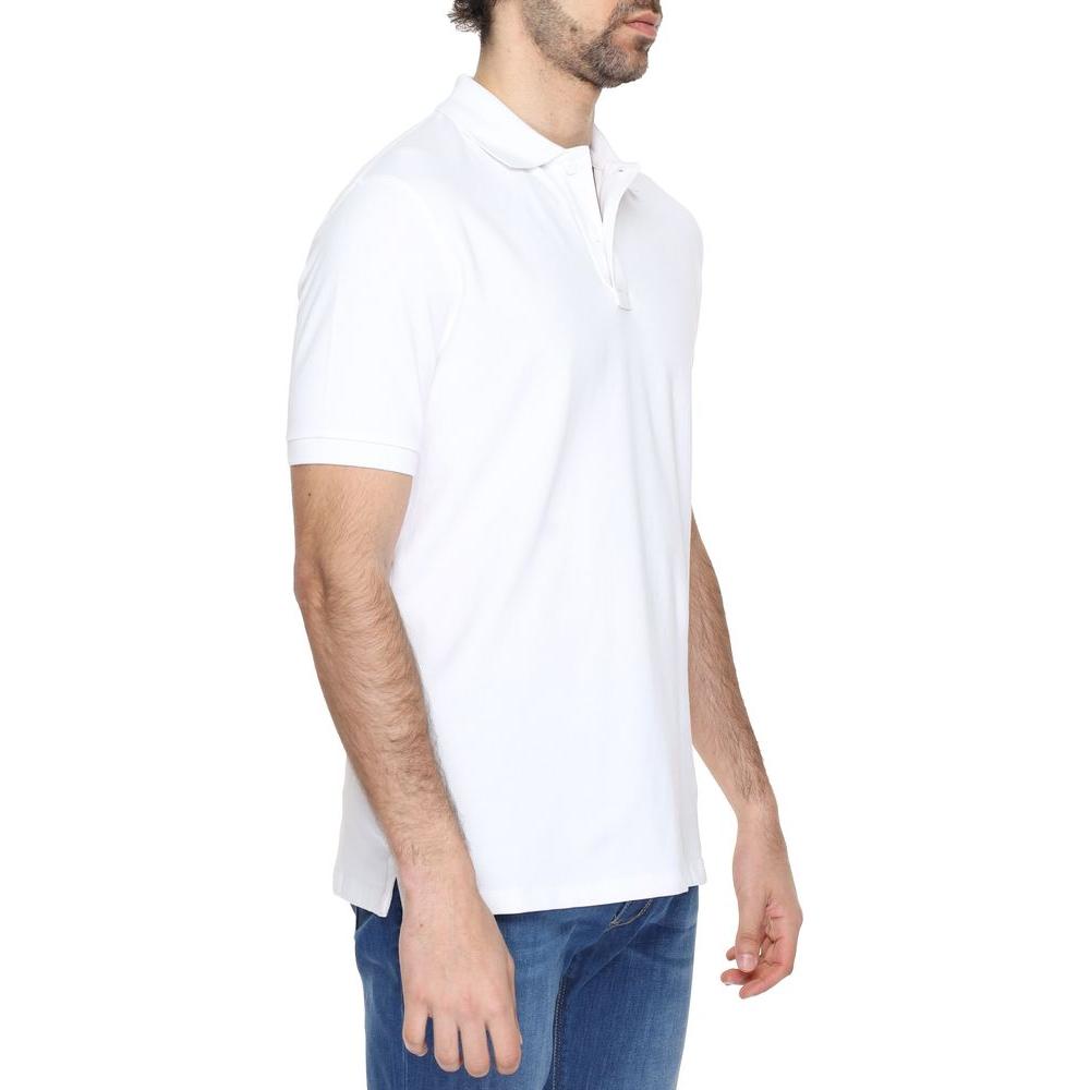 Suns White Cotton Polo Shirt Suns