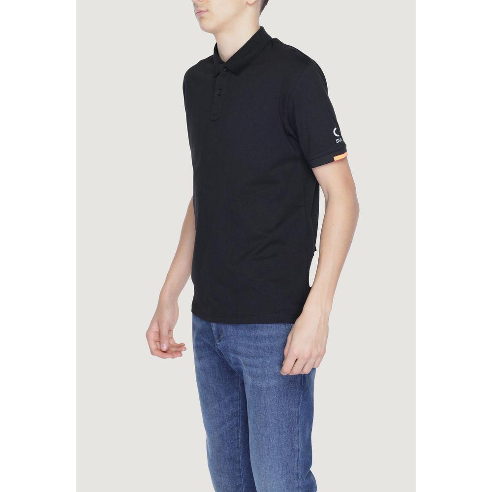 Suns Black Cotton Polo Shirt Suns