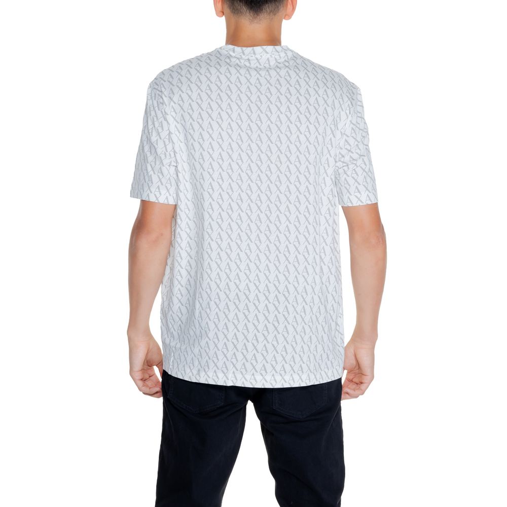 Armani Exchange White Cotton T-Shirt Armani Exchange