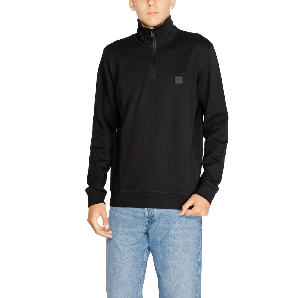 Hugo Boss Black Cotton Sweater Hugo Boss