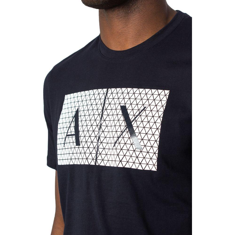 Armani Exchange Blue Cotton T-Shirt