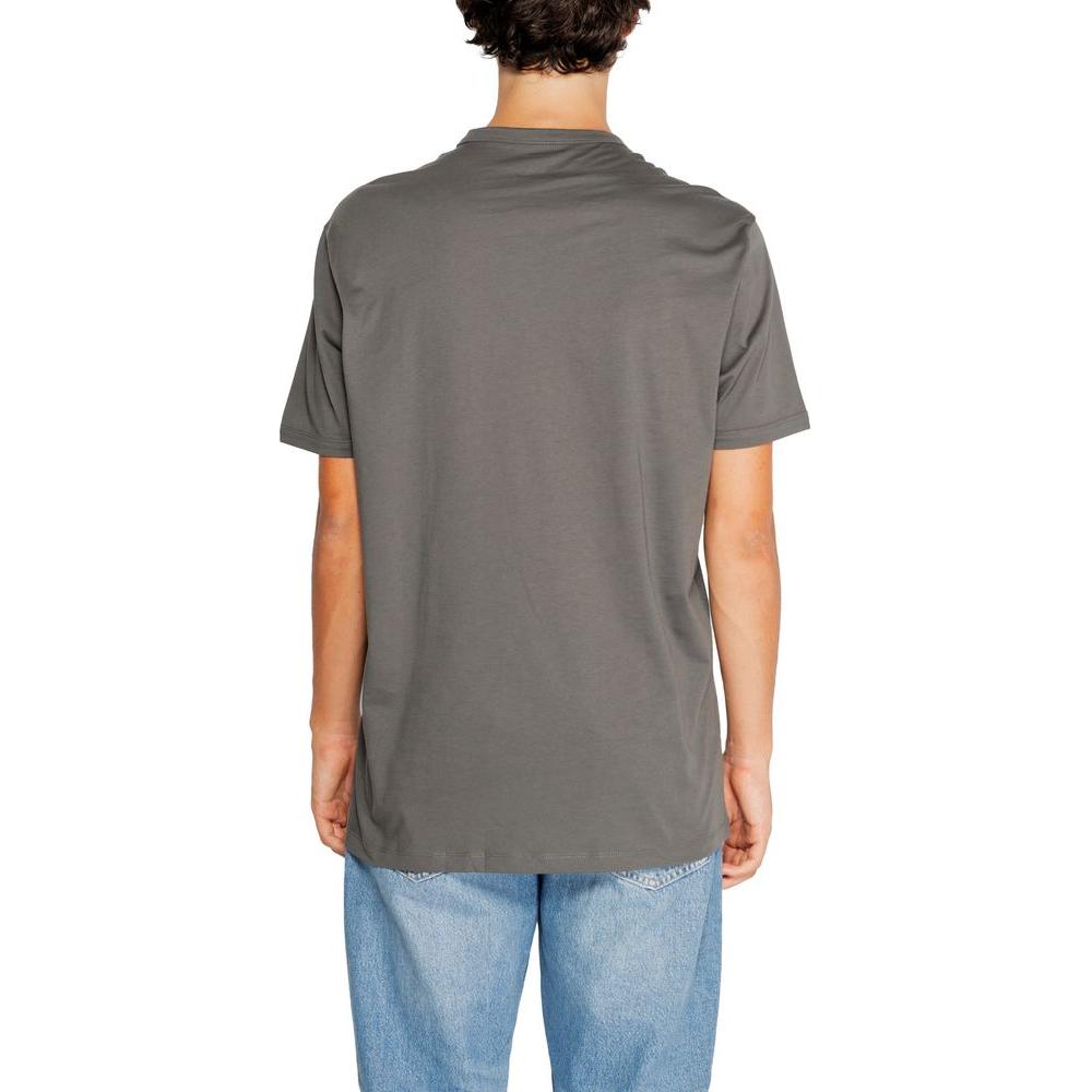 Armani Exchange Gray Cotton T-Shirt