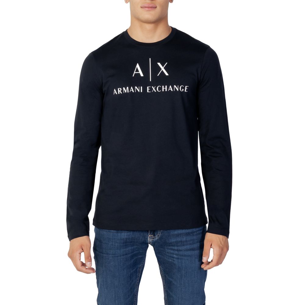 Armani Exchange Blue Cotton Shirt Armani Exchange