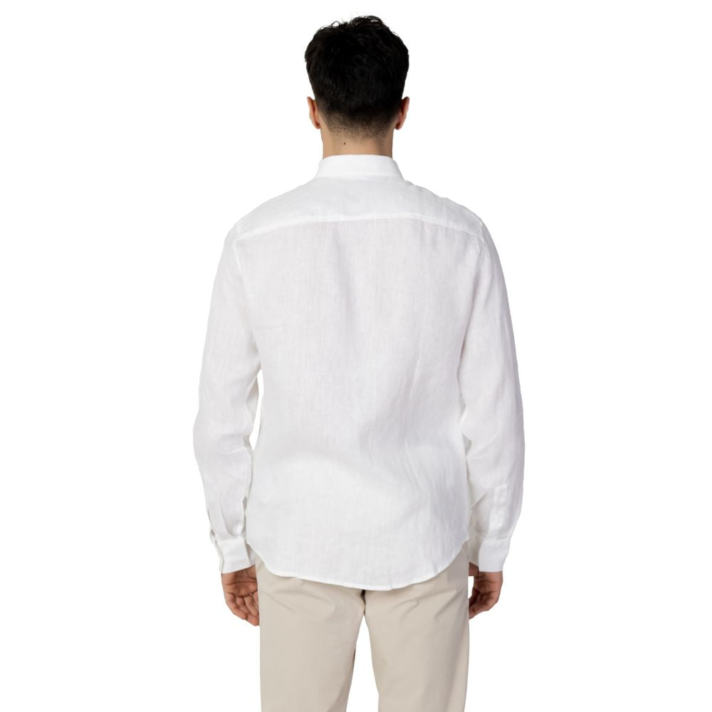 Armani Exchange White Linen Shirt Armani Exchange