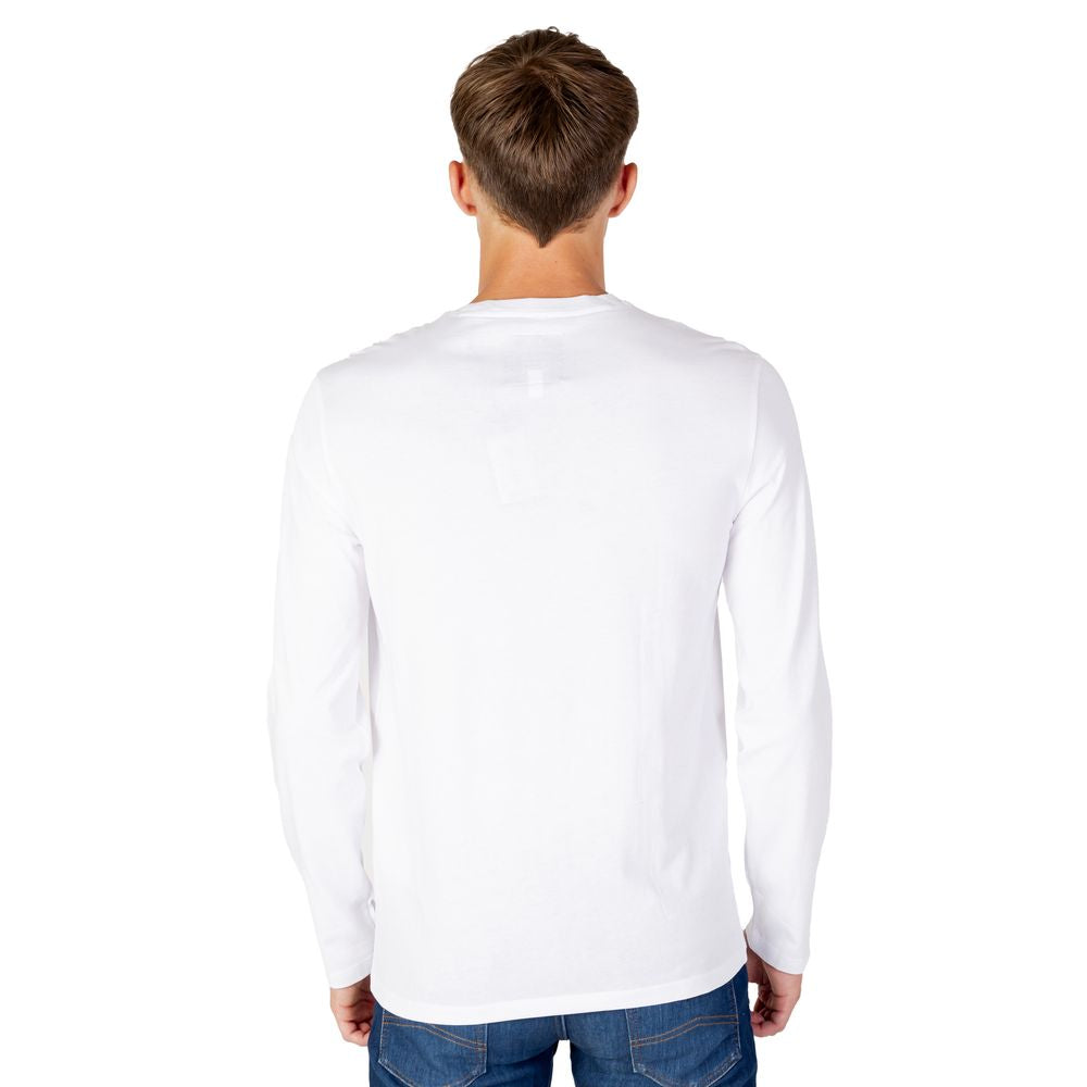 Armani Exchange White Cotton T-Shirt Armani Exchange