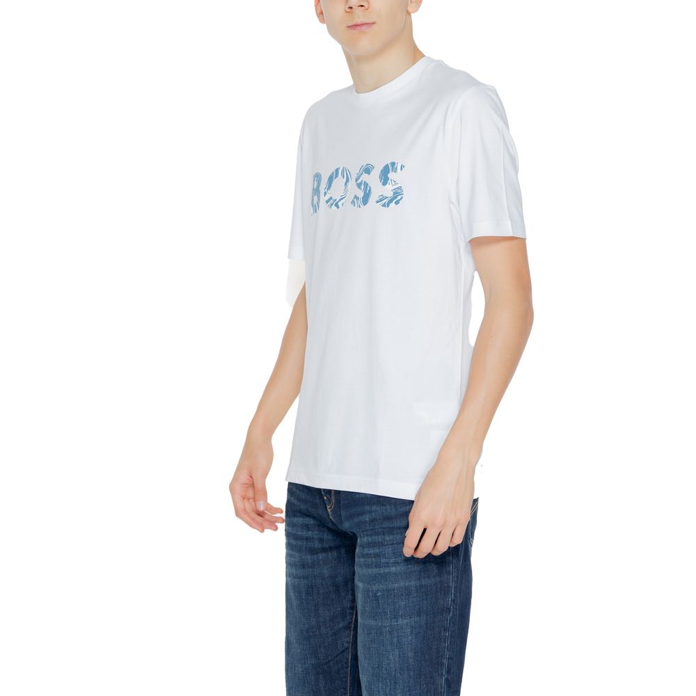 Hugo Boss White Cotton T-Shirt Hugo Boss