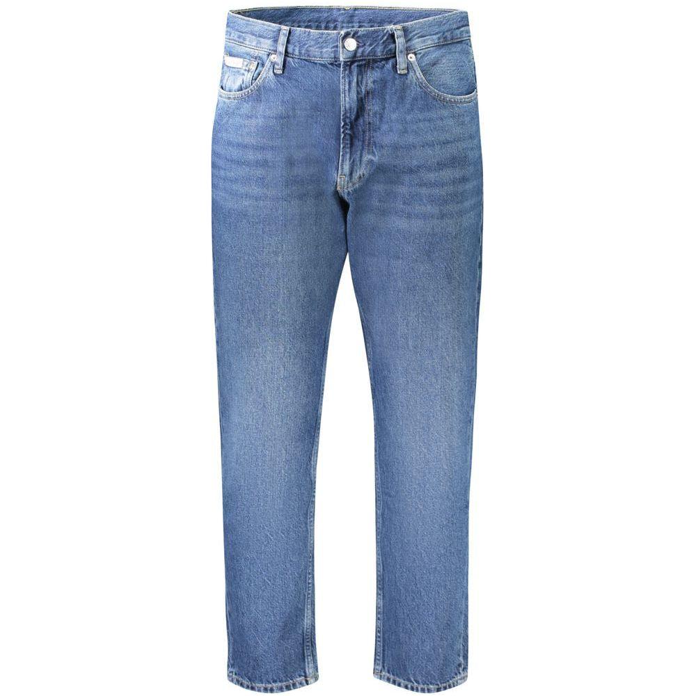 Calvin Klein Blue Cotton Jeans & Pant Calvin Klein