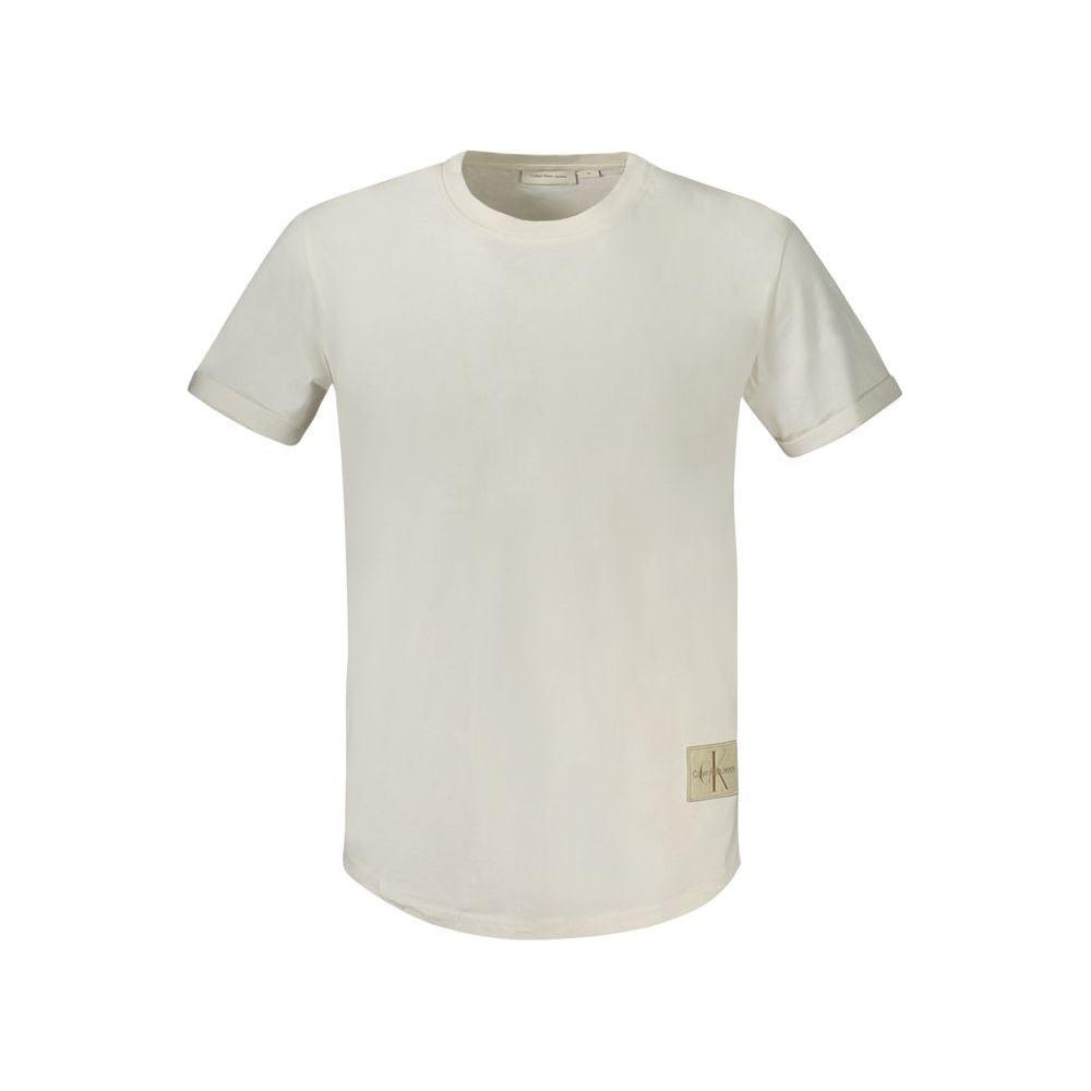 Calvin Klein White Cotton T-Shirt Calvin Klein