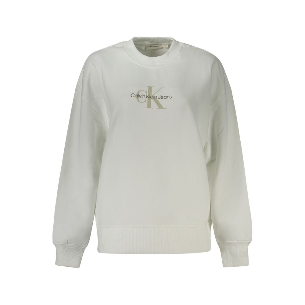 Calvin Klein White Cotton Sweater