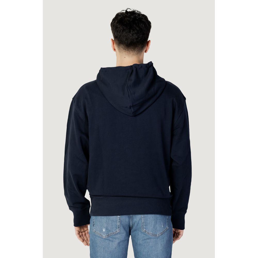 Hugo Boss Blue Cotton Sweater Hugo Boss