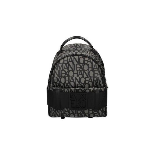 Armani Exchange Black Cotton Backpack Armani Exchange