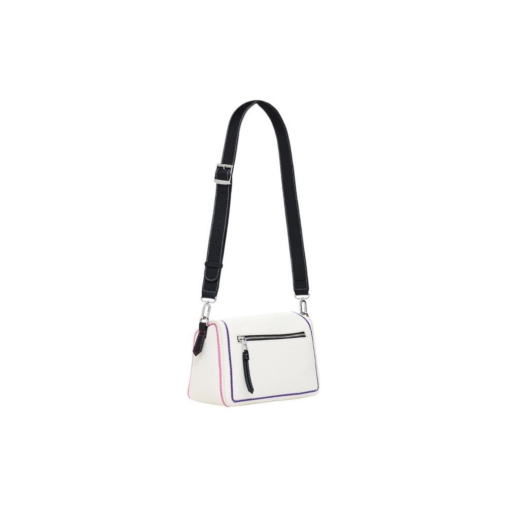 Desigual Cream Polyethylene Handbag Desigual