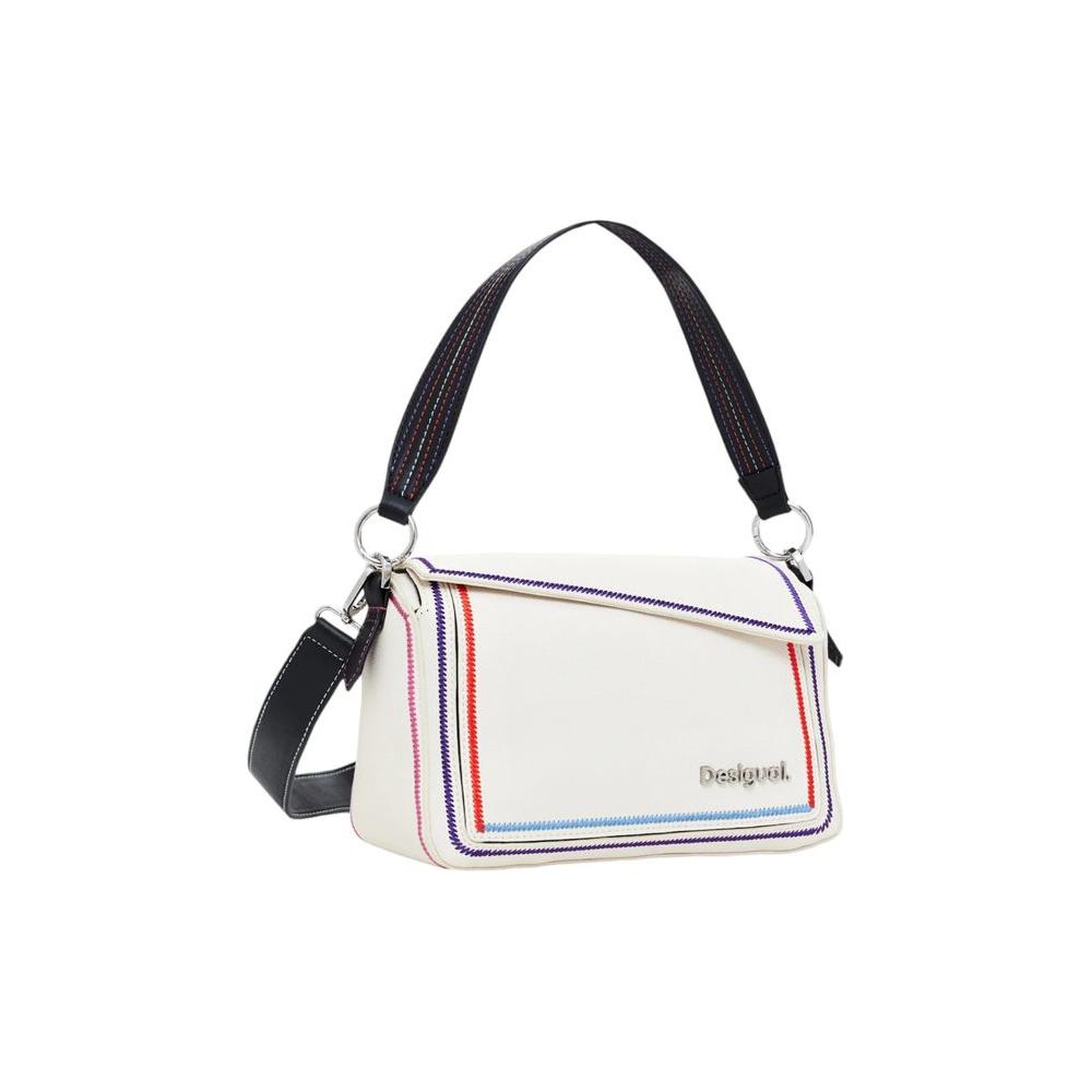 Desigual Cream Polyethylene Handbag Desigual