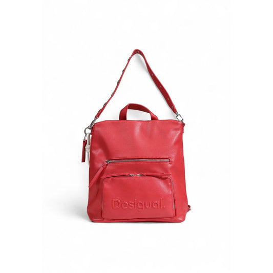 Desigual Red Polyethylene Backpack Desigual