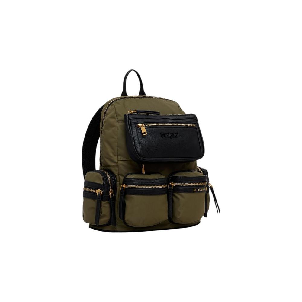 Desigual Green Polyamide Backpack Desigual