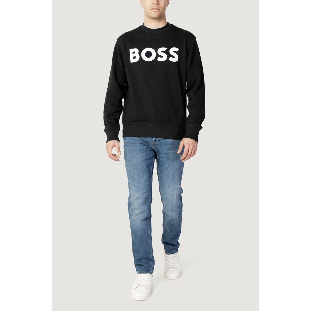 Hugo Boss Black Cotton Sweater Hugo Boss