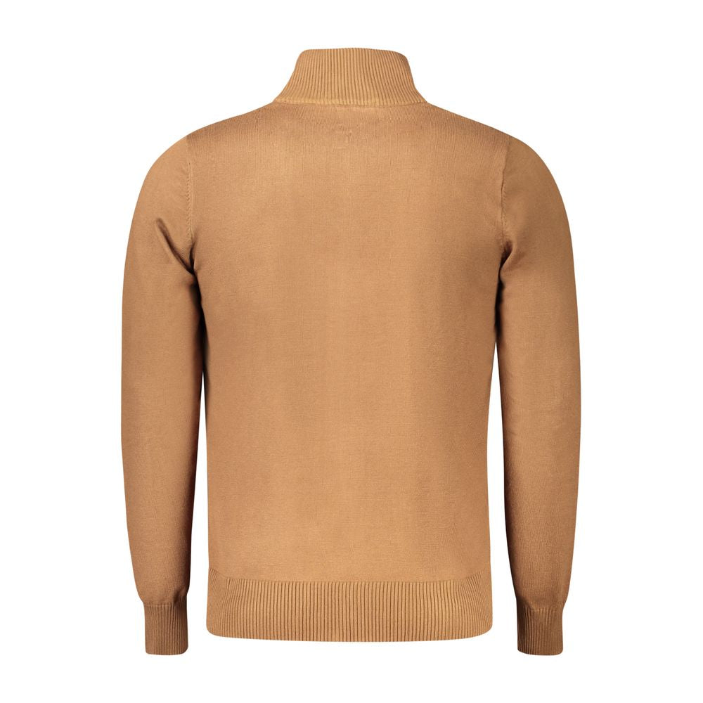 Coveri Moving Brown Nylon Sweater Coveri Moving