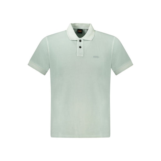 Hugo Boss Green Cotton Polo Shirt Hugo Boss