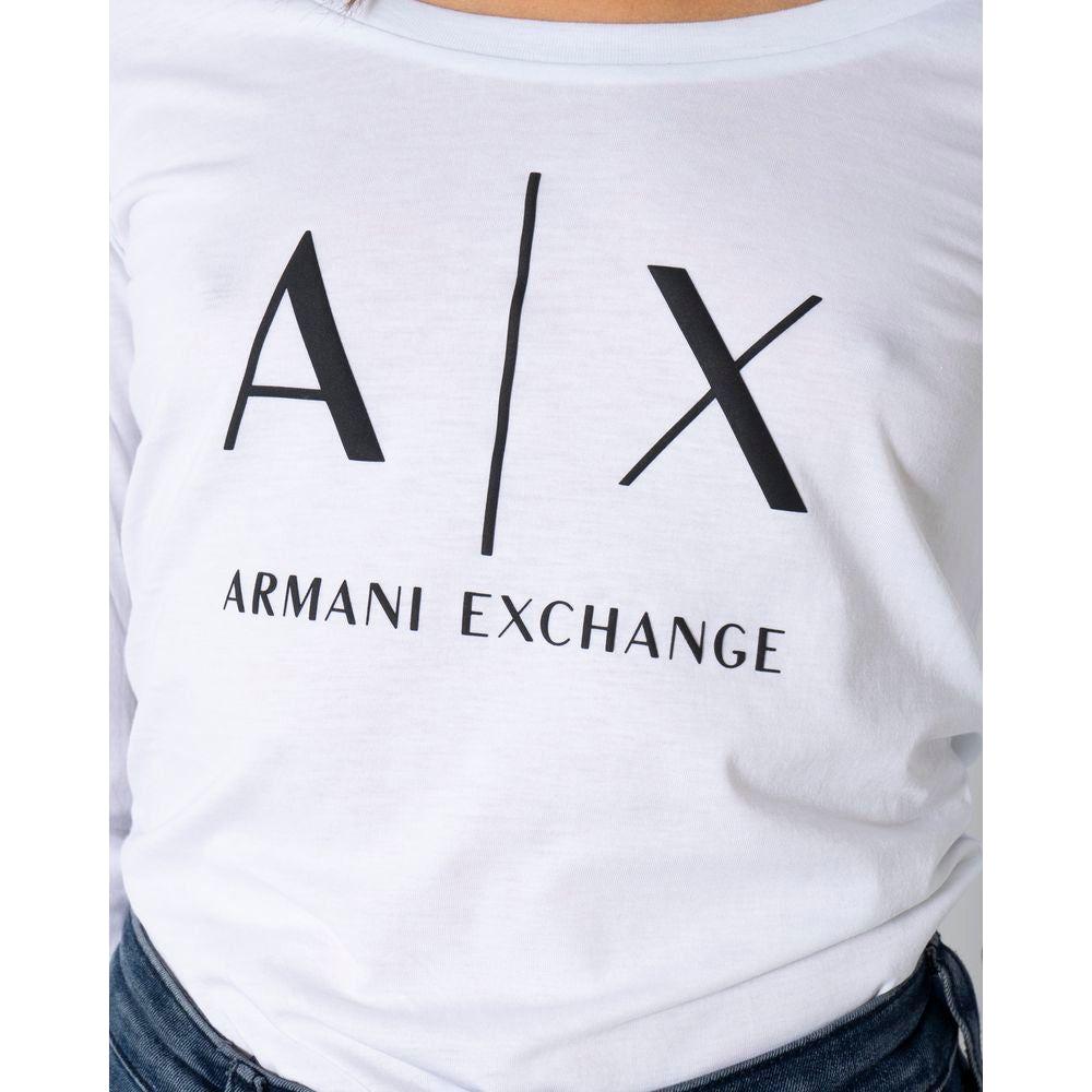 Armani Exchange White Cotton Tops & T-Shirt Armani Exchange