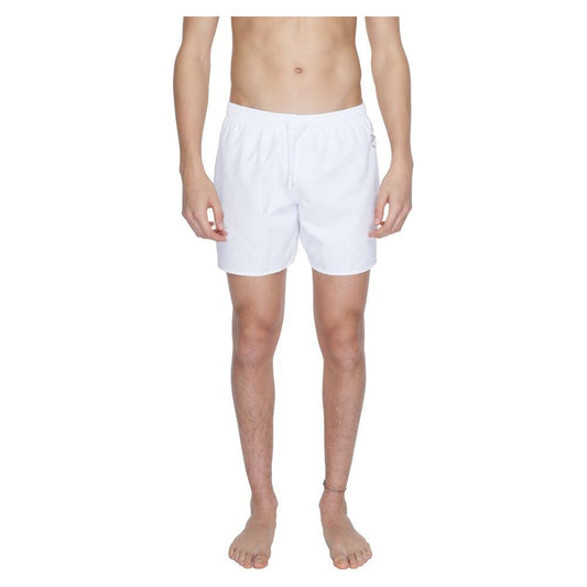 EA7 Emporio Armani White Polyester Swimwear EA7 Emporio Armani