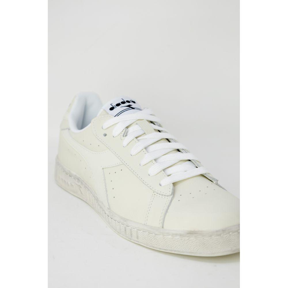 Diadora White Synthetic Leather Sneaker Diadora