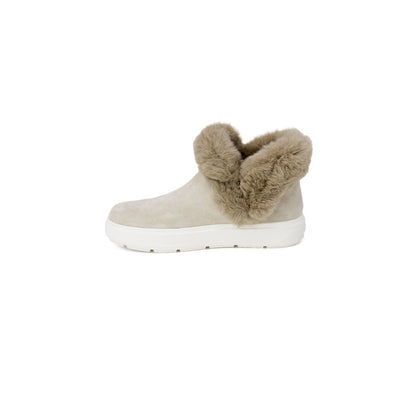 Love Moschino Beige Leather Chunky Sneakers