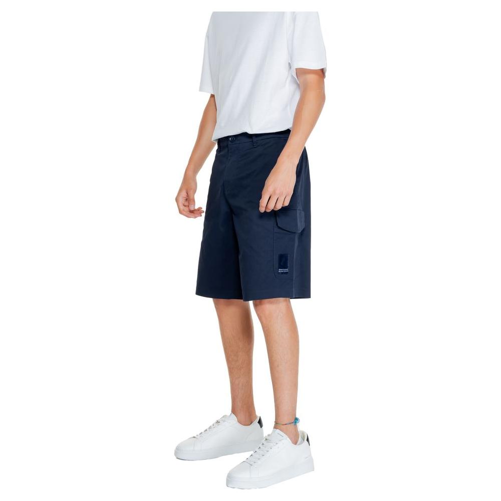 Armani Exchange Blue Cotton Short Armani Exchange