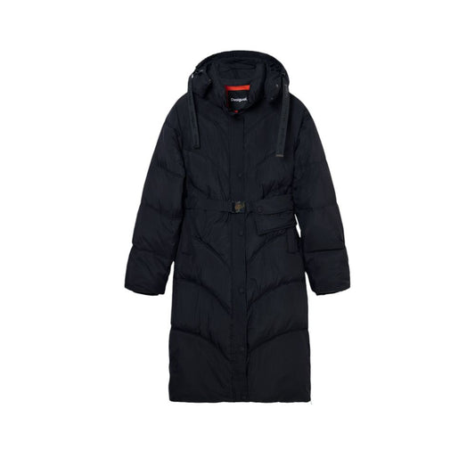 Desigual Black Polyamide Jackets & Coat