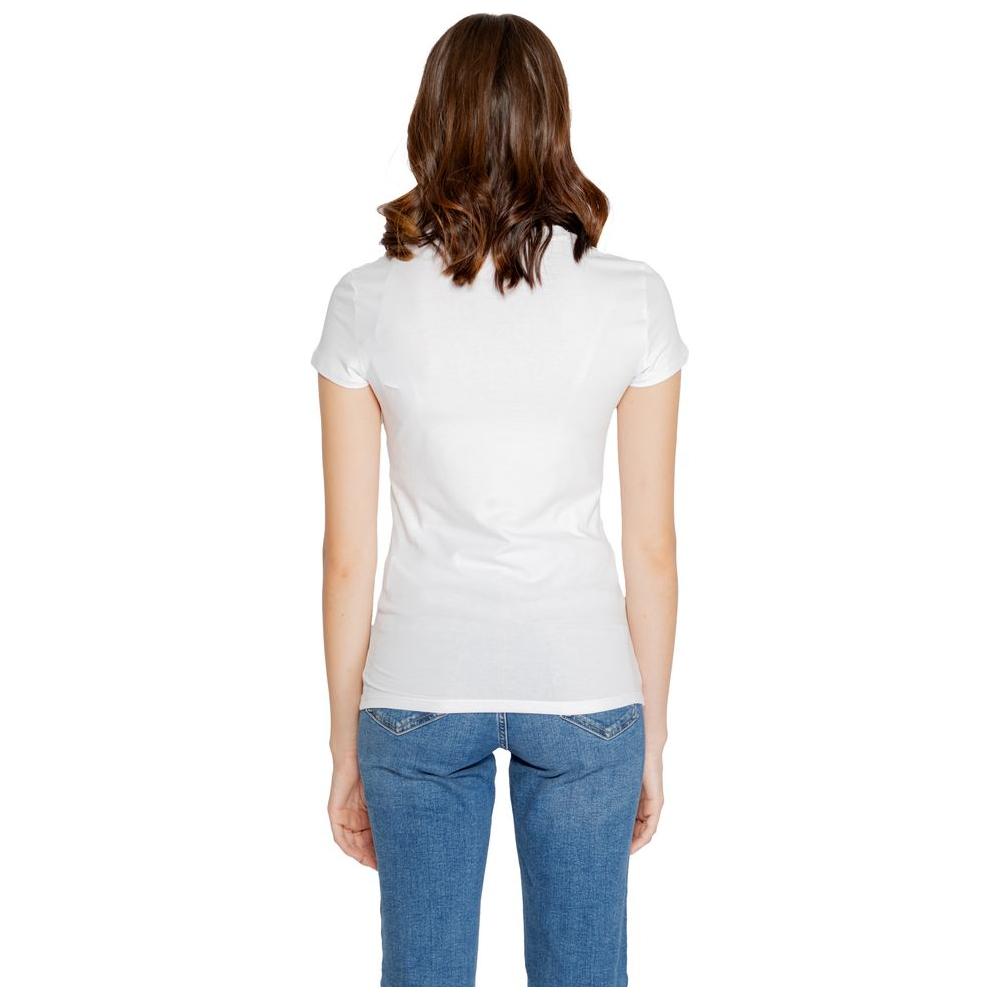 Armani Exchange White Cotton Tops & T-Shirt Armani Exchange