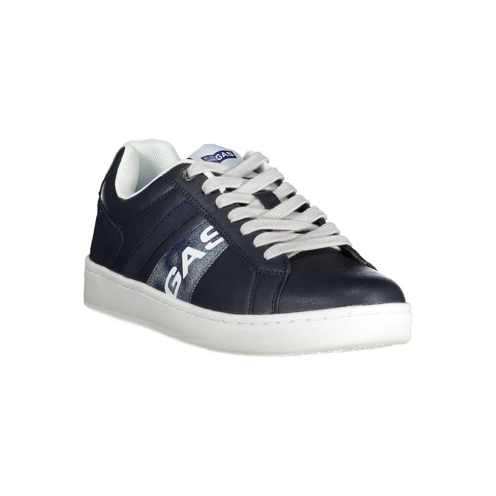 Gas Blue Artificial Leather Sneaker Gas