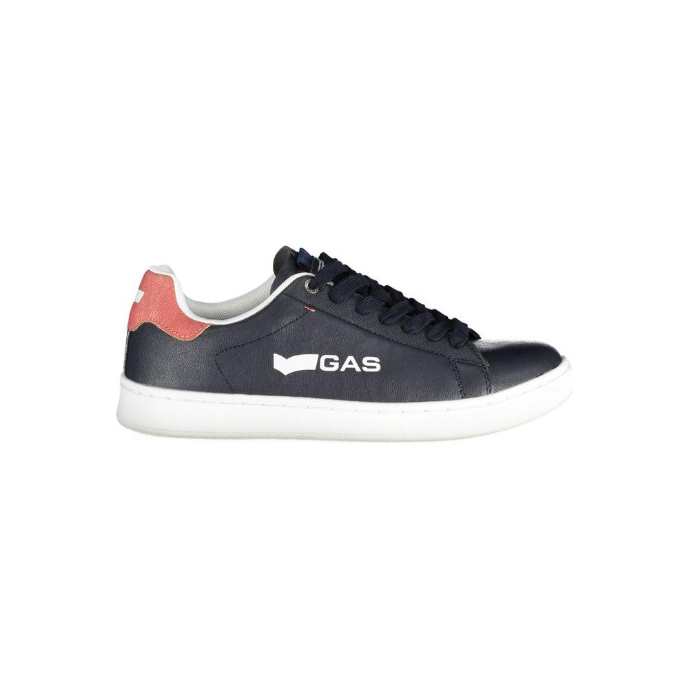 Gas Blue Artificial Leather Sneaker Gas