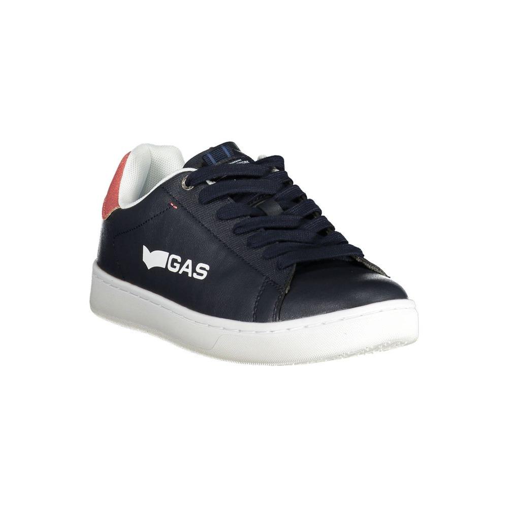 Gas Blue Artificial Leather Sneaker Gas