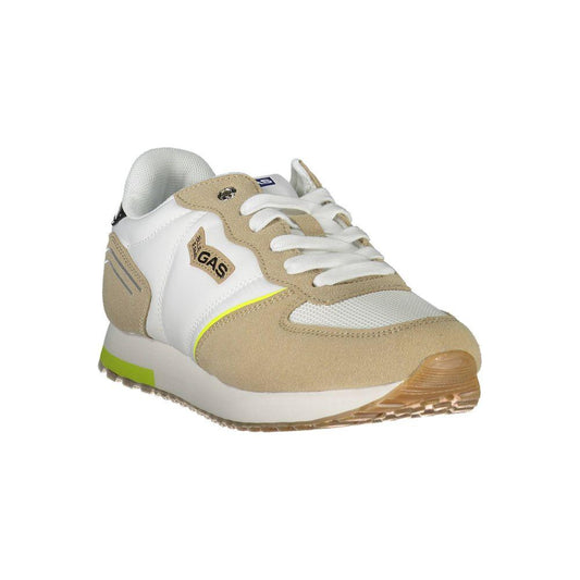 Gas White Polyester Sneaker Gas