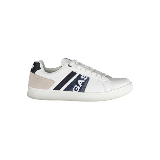 Gas White Artificial Leather Sneaker Gas