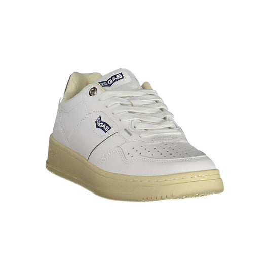 Gas White Artificial Leather Sneaker Gas