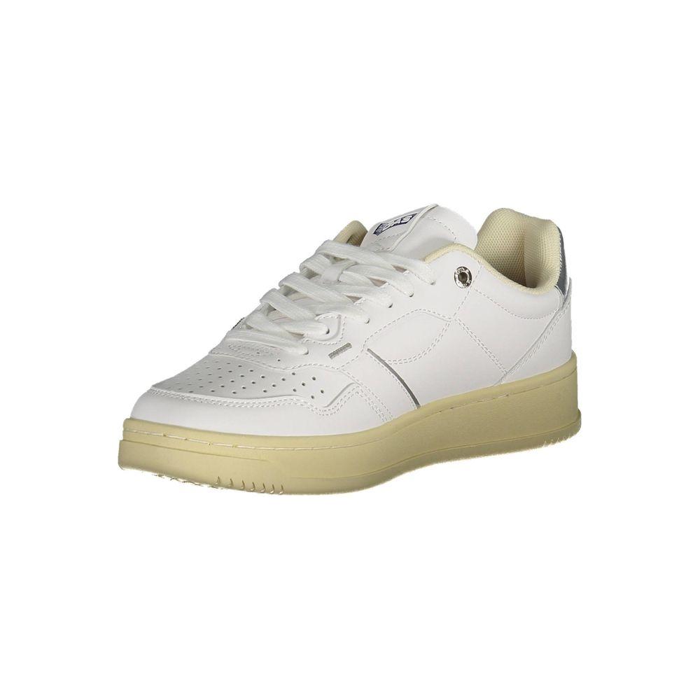 Gas White Artificial Leather Sneaker Gas