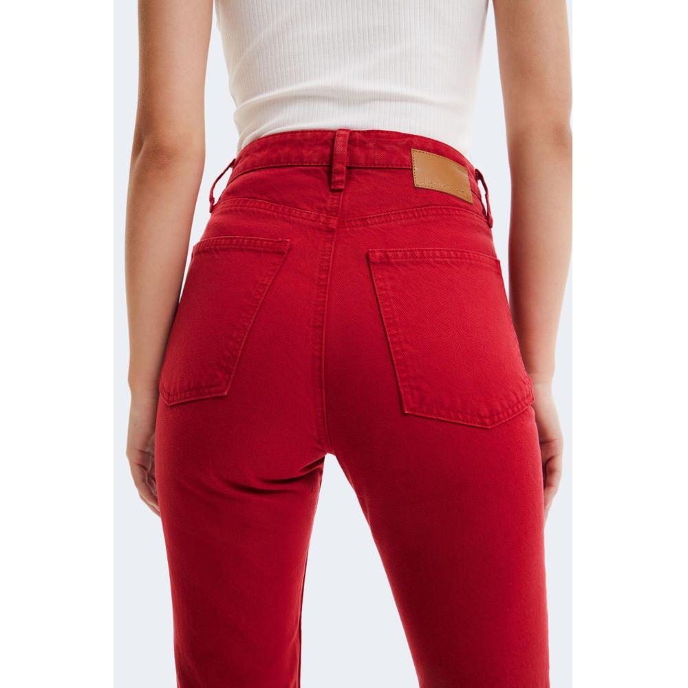 Desigual Bordeaux Cotton Jeans & Pant Desigual