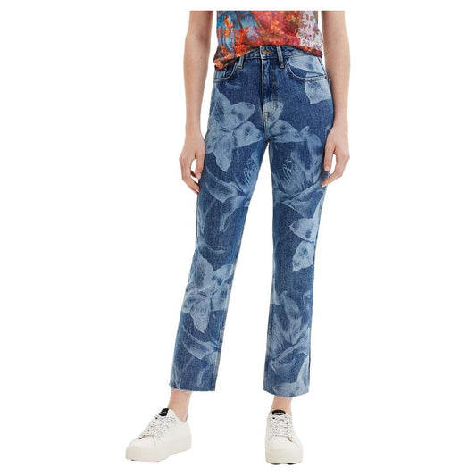 Desigual Blue Cotton Jeans & Pant Desigual