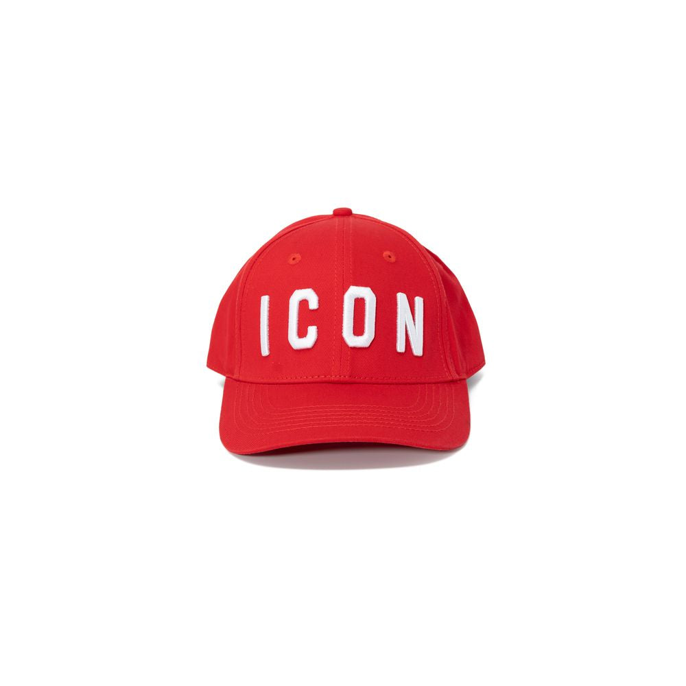 Icon Red Cotton Hats & Cap Icon