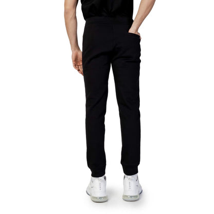 Armani Exchange Black Cotton Joggers (Workout Pants)