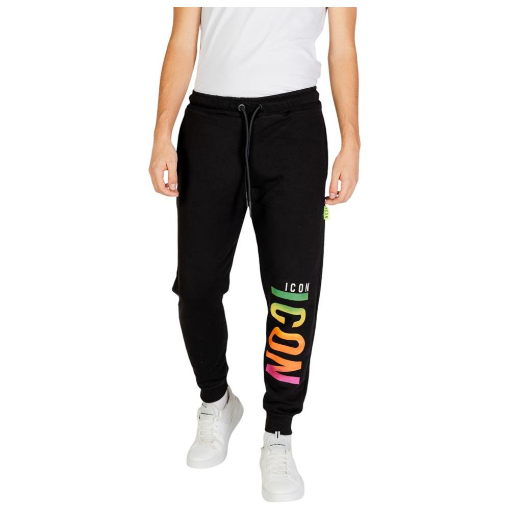 Icon Black Cotton Jeans & Pant Icon