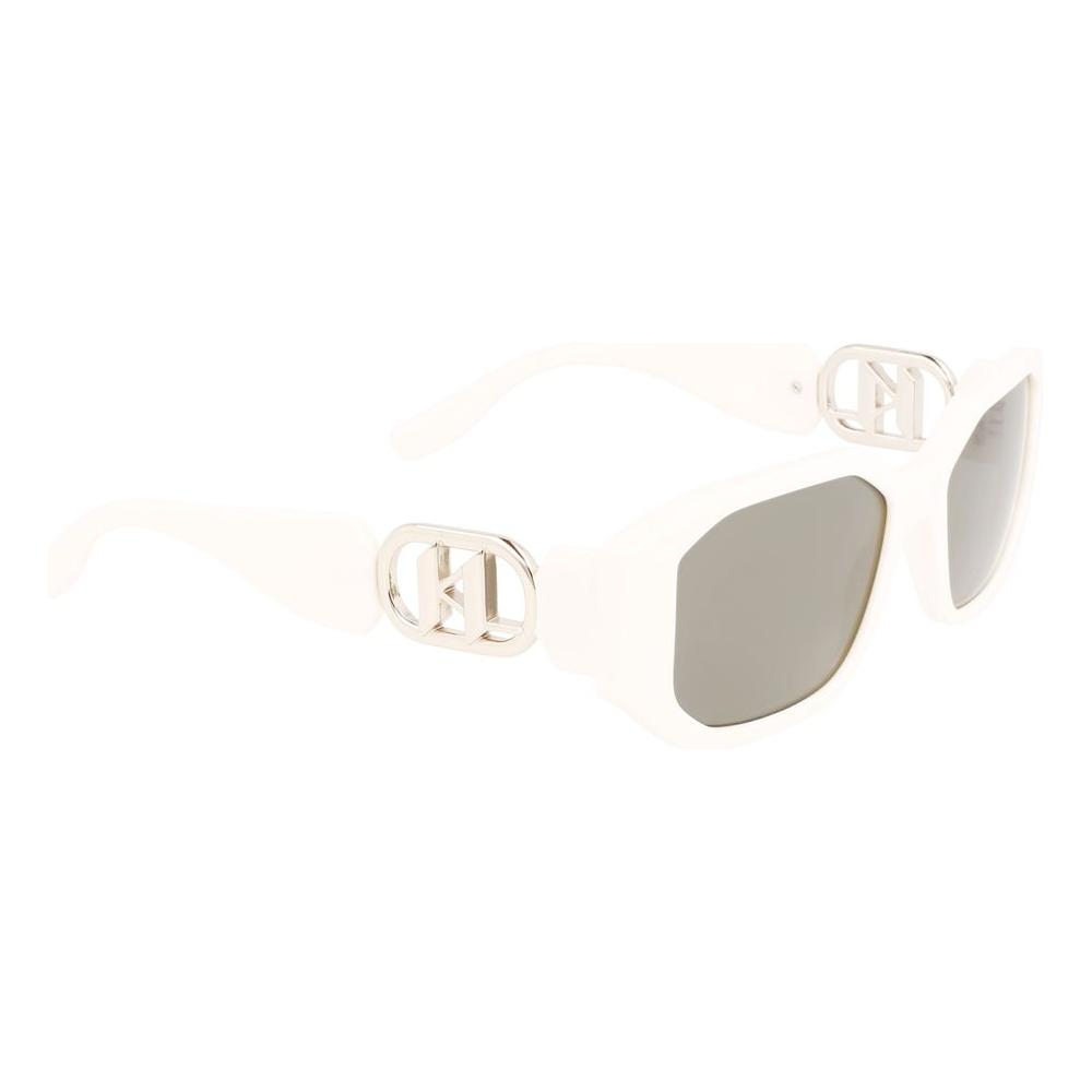 Karl Lagerfeld White Injected Sunglasses Karl Lagerfeld