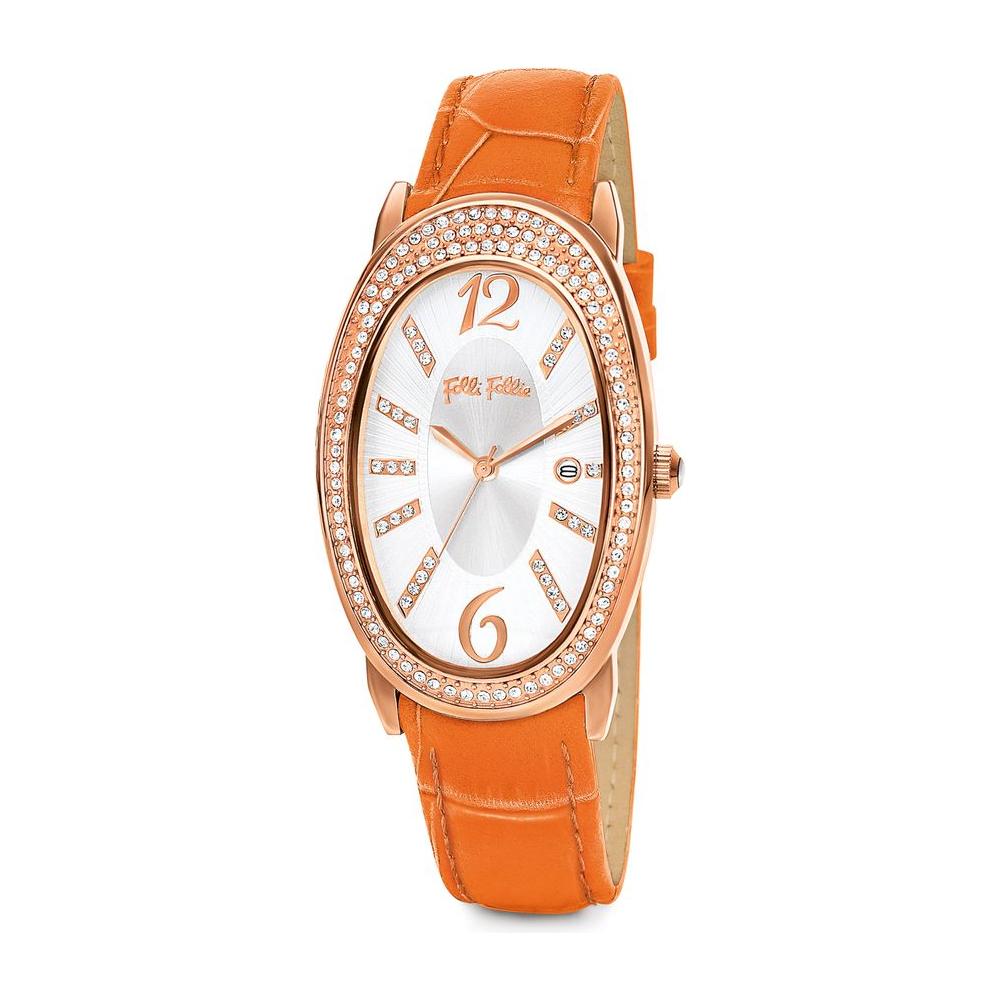 Folli Follie Orange Leather Watch Folli Follie