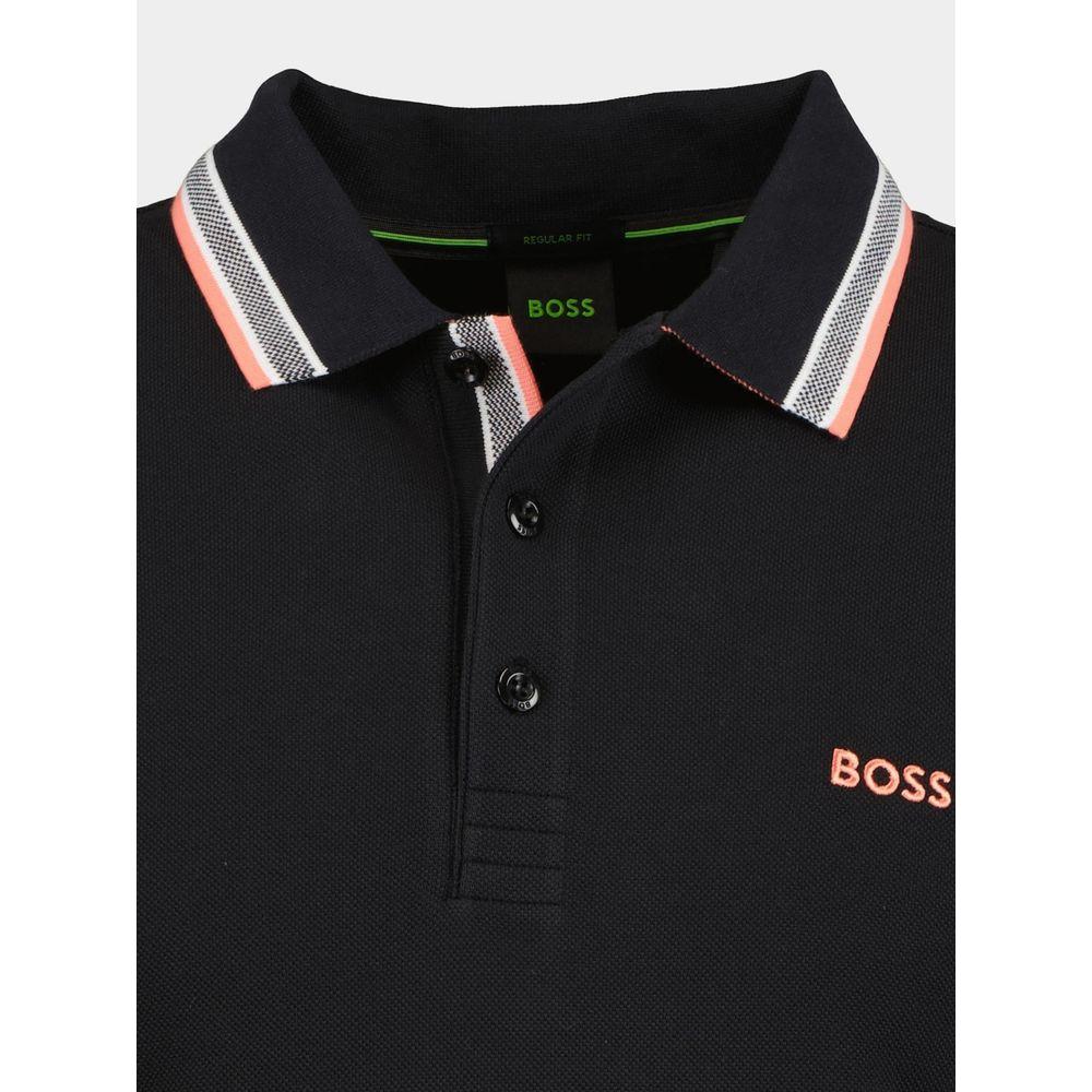 Hugo Boss Black Cotton Polo Shirt Hugo Boss