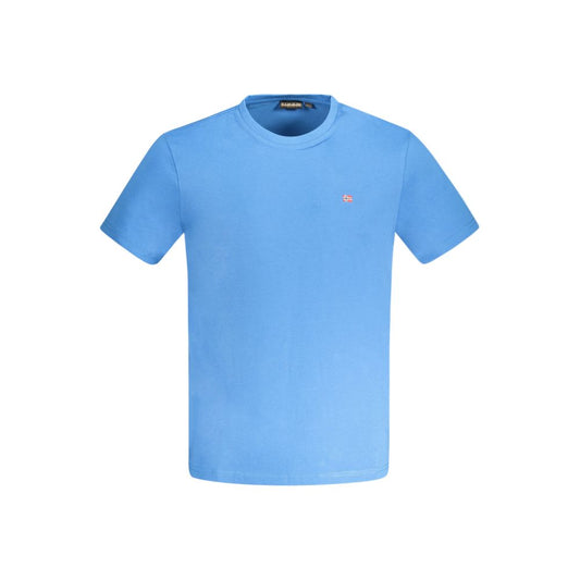 Napapijri Blue Cotton T-Shirt Napapijri