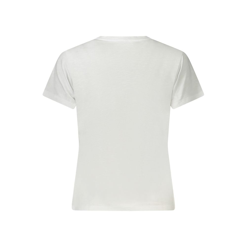 Guess Jeans White Cotton Tops & T-Shirt Guess Jeans