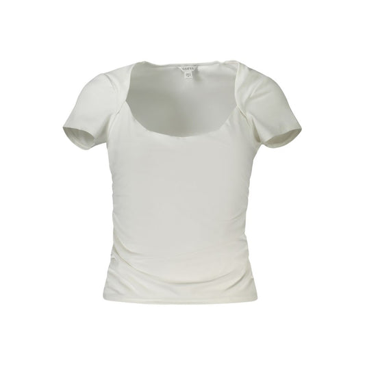 Guess Jeans White Spandex Tops & T-Shirt Guess Jeans