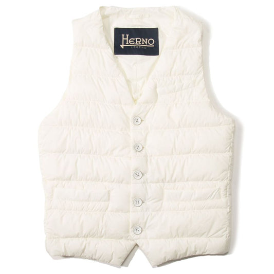 Herno White Polyamide Vest Herno