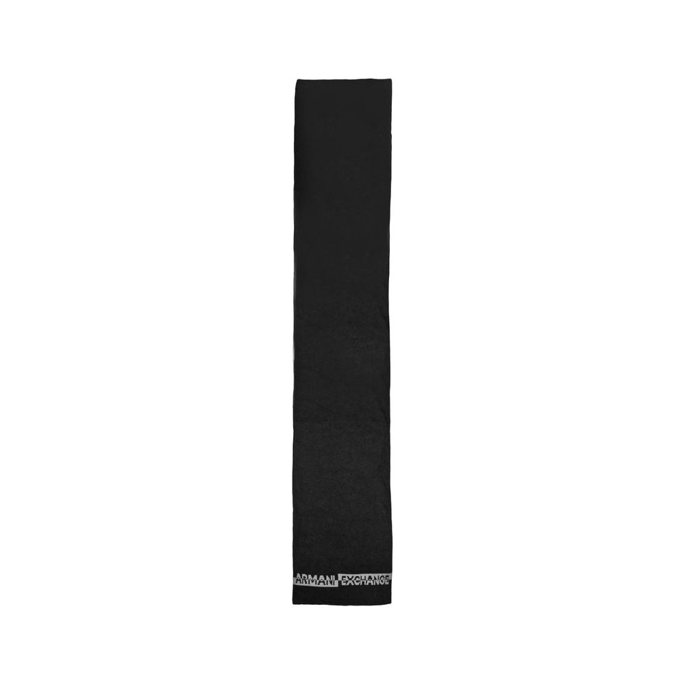 Armani Exchange Black Polyamide Scarf Armani Exchange